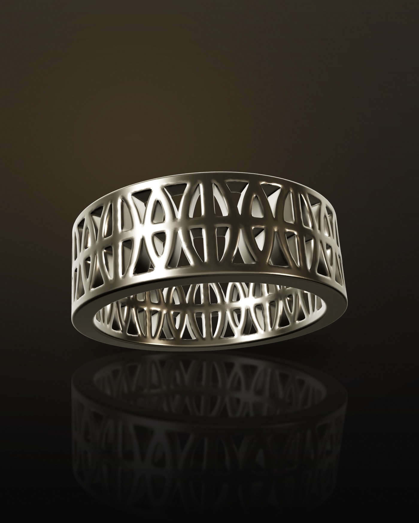 The Loyalty Band in sterling silver, shot in natural window light